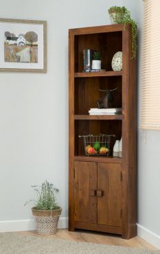 Dakota Mango Corner Bookcase (CLEARANCE)