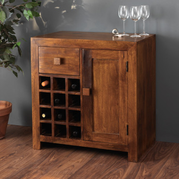 Dakota Mango Wine Cabinet 1