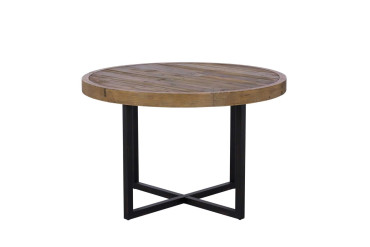 Brooklyn Industrial 120cm Round Dining Table