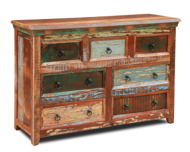 Reclaimed Indian Large Chest Of Drawers
