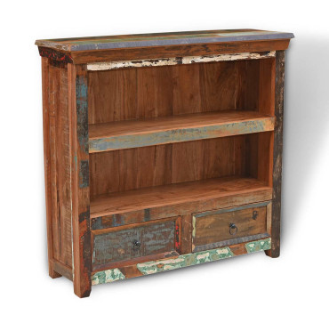 Reclaimed Indian Low Bookcase