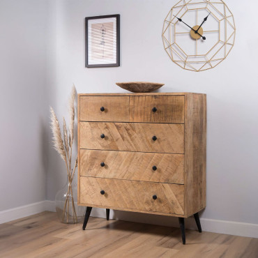 Urban Industrial Mango 2+3 Chest of Drawers